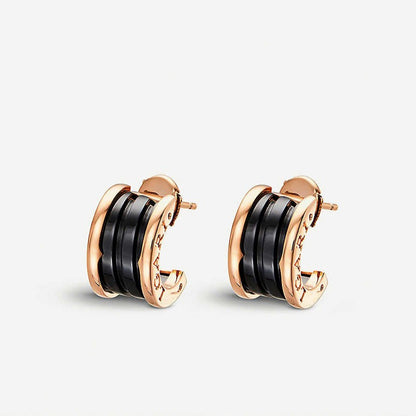 [Marins]ZERO 1 PINK GOLD CERAMIC EARRINGS