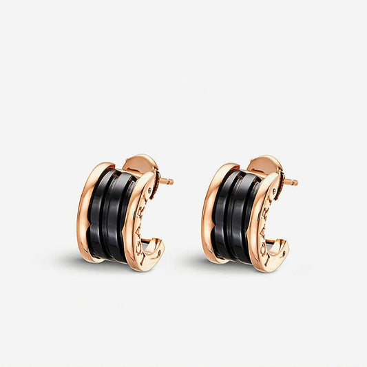 [Marins]ZERO 1 PINK GOLD CERAMIC EARRINGS