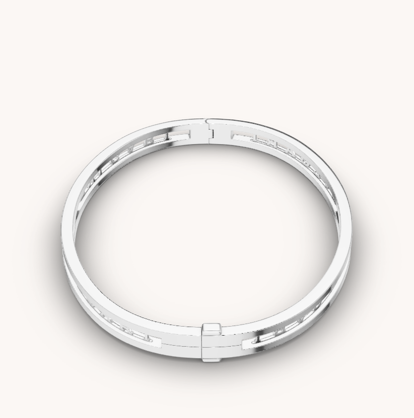 [Marins]ZERO 1 SPIRAL LOGO SILVER BRACELET