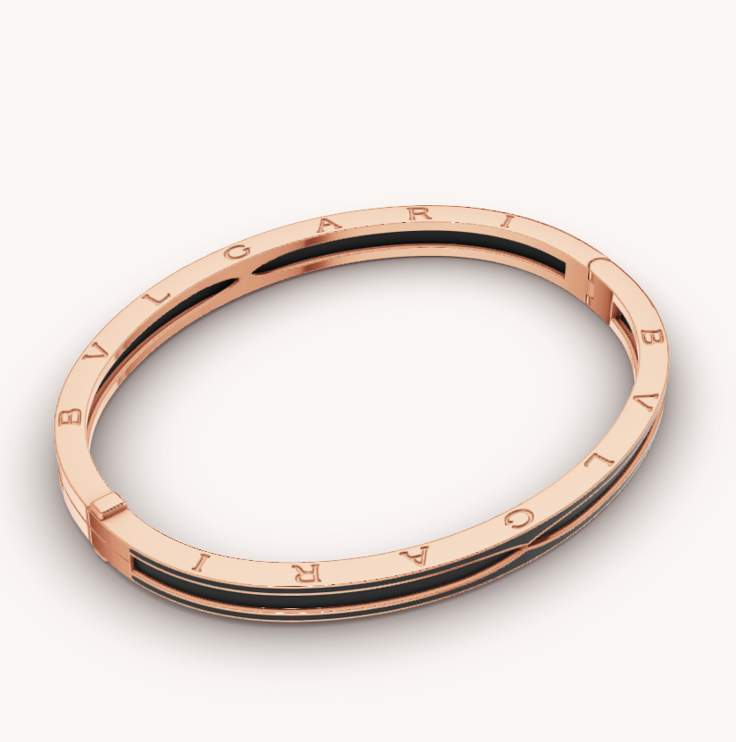 [Marins]ZERO 1 PINK GOLD WITH MATTE BLACK CERAMIC BRACELET