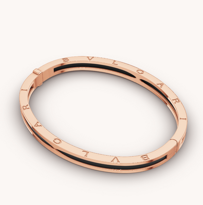 [Marins]ZERO 1 PINK GOLD WITH BLACK CERAMIC BRACELET