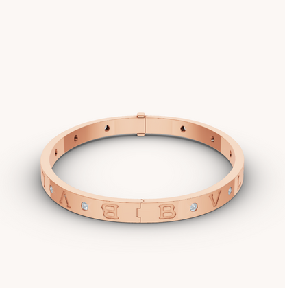 [Marins]ZERO 1 PINK GOLD 12 DIAMONDS BRACELET