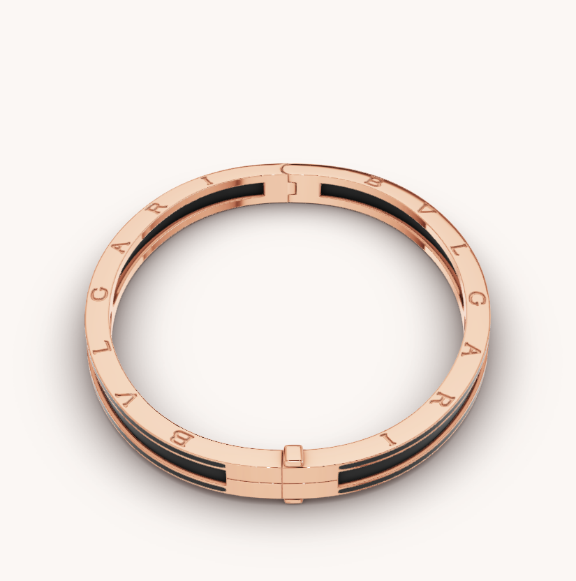[Marins]ZERO 1 PINK GOLD WITH MATTE BLACK CERAMIC BRACELET