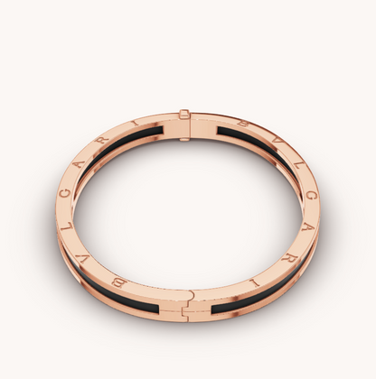 [Marins]ZERO 1 PINK GOLD WITH BLACK CERAMIC BRACELET