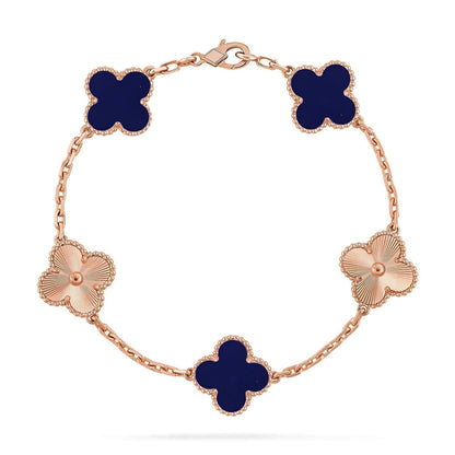 [Marins]CLOVER 5 MOTIF LAPIS LAZULI BRACELET COLLECTION