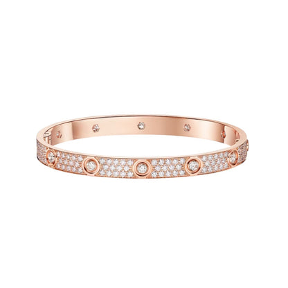 [Marins]LOVE BRACELET 6.1MM DIAMOND-PAVED 10 BIG DIAMONDS