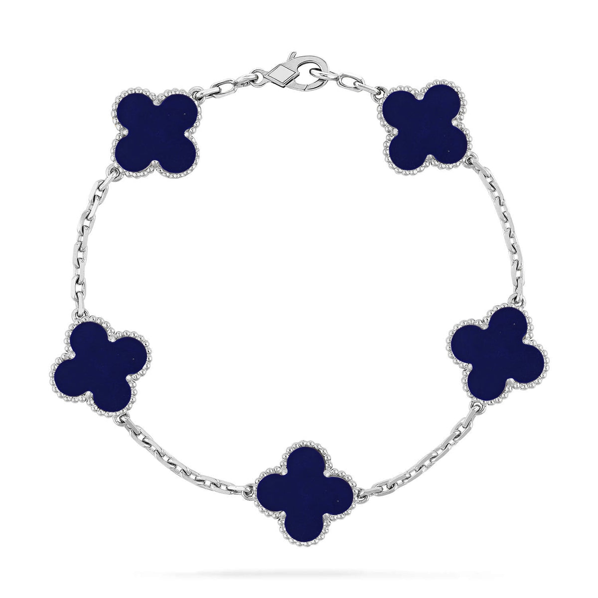 [Marins]CLOVER 5 MOTIF LAPIS LAZULI BRACELET COLLECTION