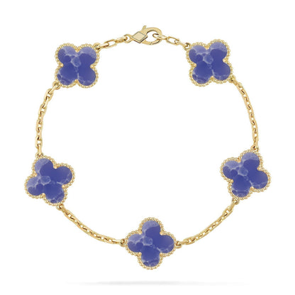 [Marins]CLOVER 5 MOTIF BLUE VEINS BRACELET COLLECTION