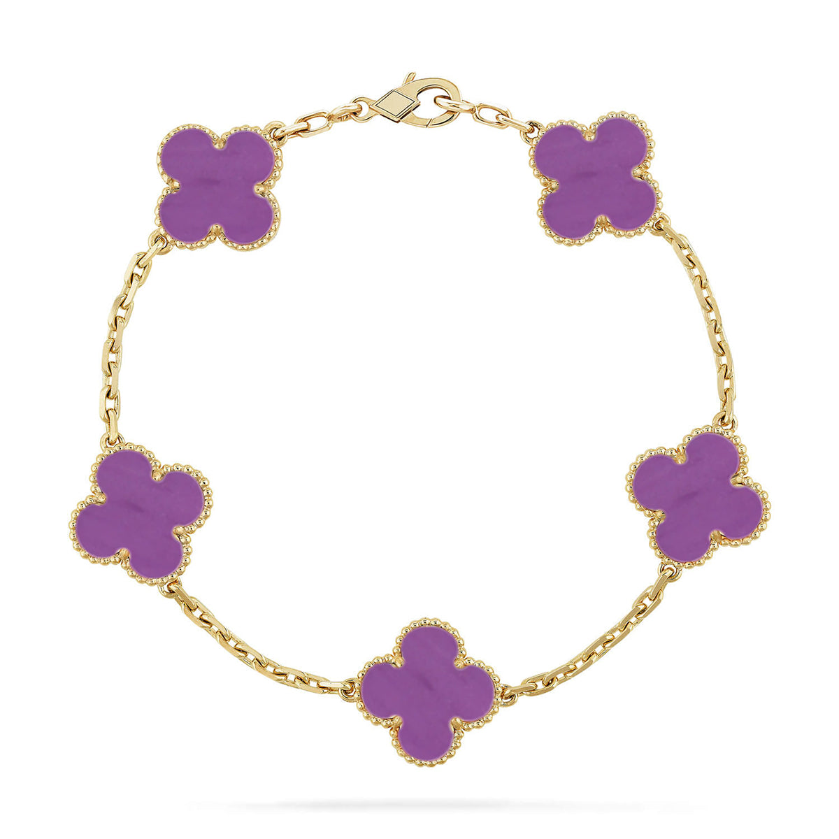 [Marins] CLOVER 5 MOTIF VIOLET BRACELET COLLECTION