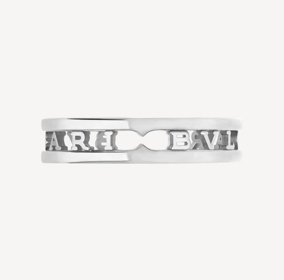 [Marins]ZERO 1 ONE-BAND WITH OPENWORK LOGO SPIRAL RING