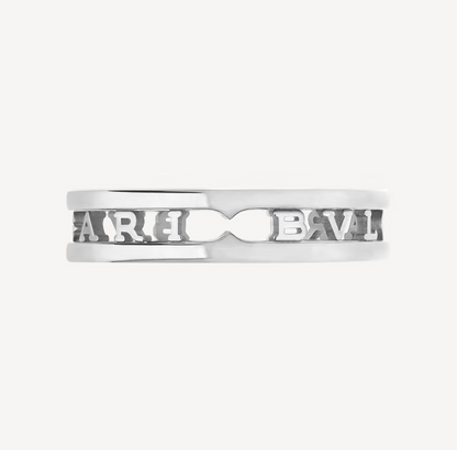 [Marins]ZERO 1 ONE-BAND WITH OPENWORK LOGO SPIRAL RING