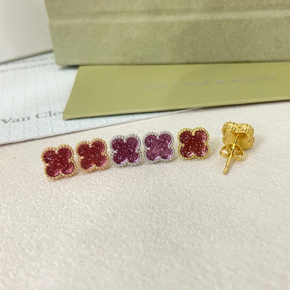 [Marins]2026 NEW MINI CLOVER 1 MOTIF  BUBBLE PINK ENAMEL