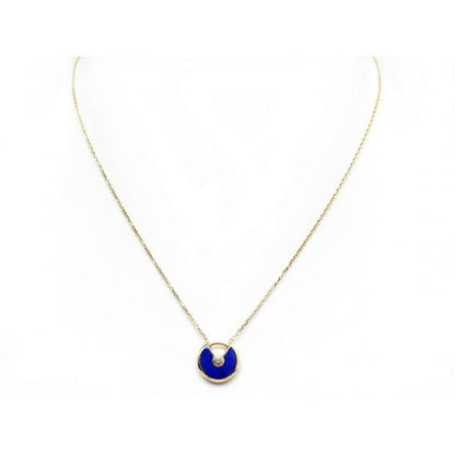 [Marins]AMULETTE ROSE GOLD AGATE NECKLACE