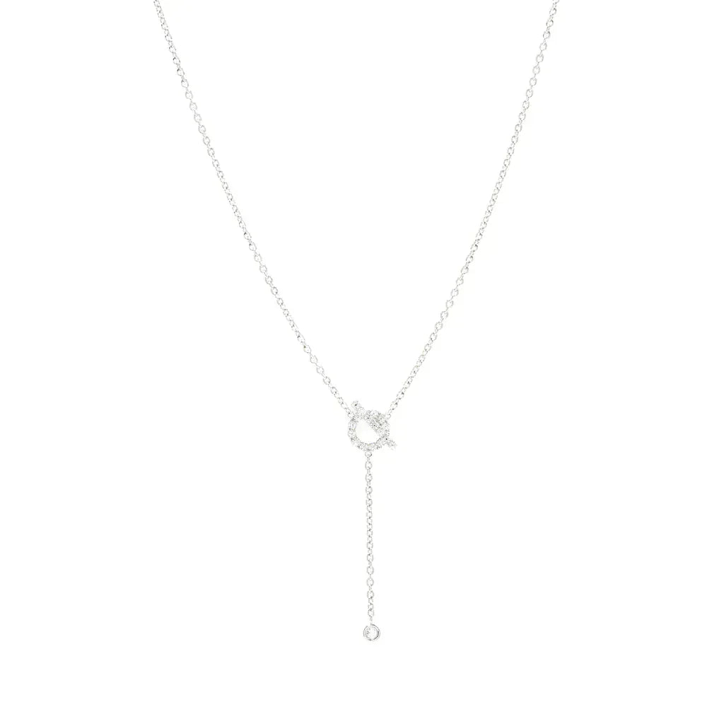 [Marins]FINESSE SILVER DIAMOND NECKLACE