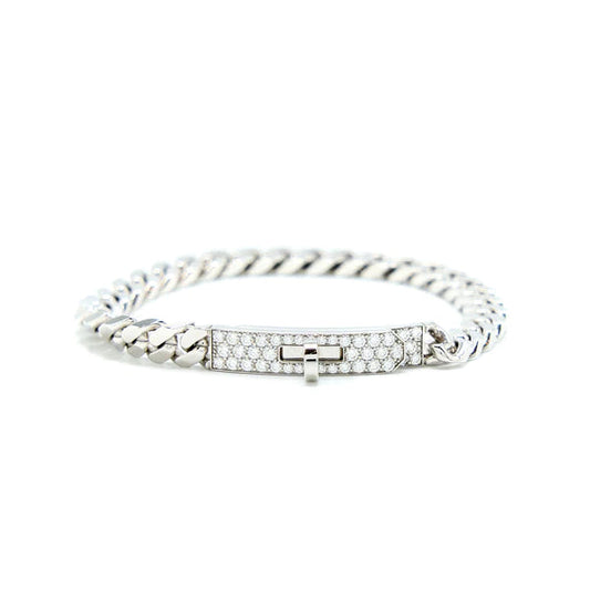 [Marins]KELLY CHAIN SILVER DIAMOND BRACELET