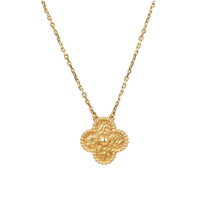 [Marins]CLOVER 15MM  BRONZING NECKLACE
