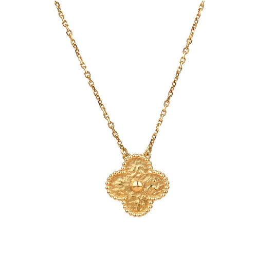 [Marins]CLOVER 15MM  BRONZING NECKLACE