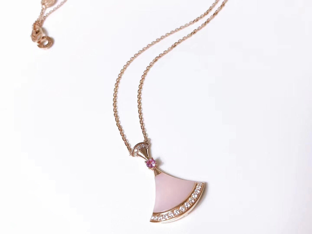 [Marins]DREAM NECKLACE PINK MOP DIAMOND