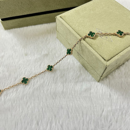 [Marins]CLOVER 6 MOTIF MALACHITE BRACELET