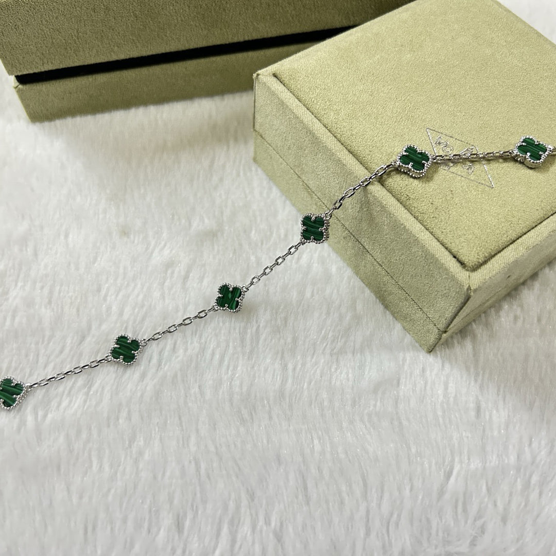 [Marins]CLOVER 6 MOTIF MALACHITE BRACELET