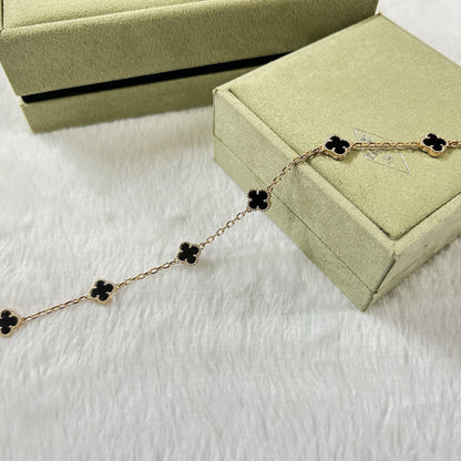 [Marins]CLOVER 6 MOTIF  ONYXS BRACELET