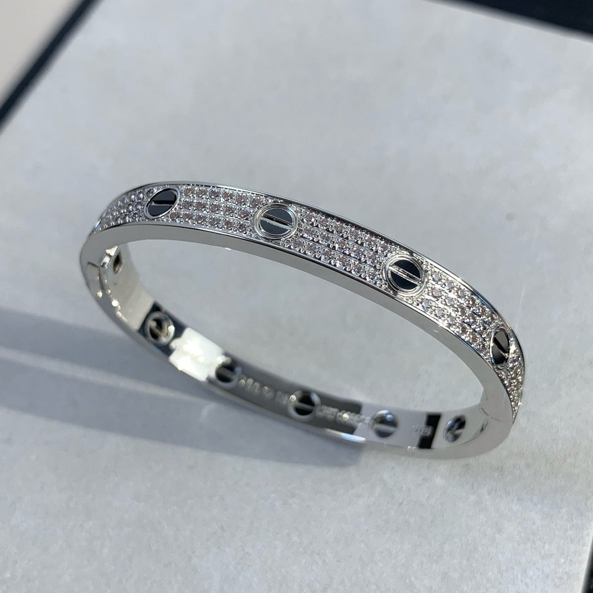 [Marins]LOVE BRACELET 6.1MM DIAMOND-PAVED CERAMIC