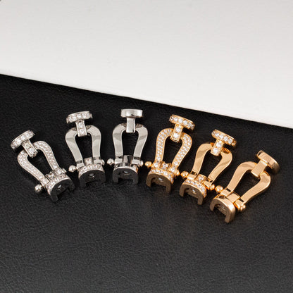 [Marins]FORCE LARGE HORSESHOE FULL DIAMOND BRACELET ROSE GOLD