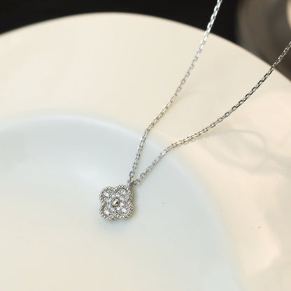 [Marins]CLOVER MINI 9.5MM PENDANT DIAMOND NECKLACE
