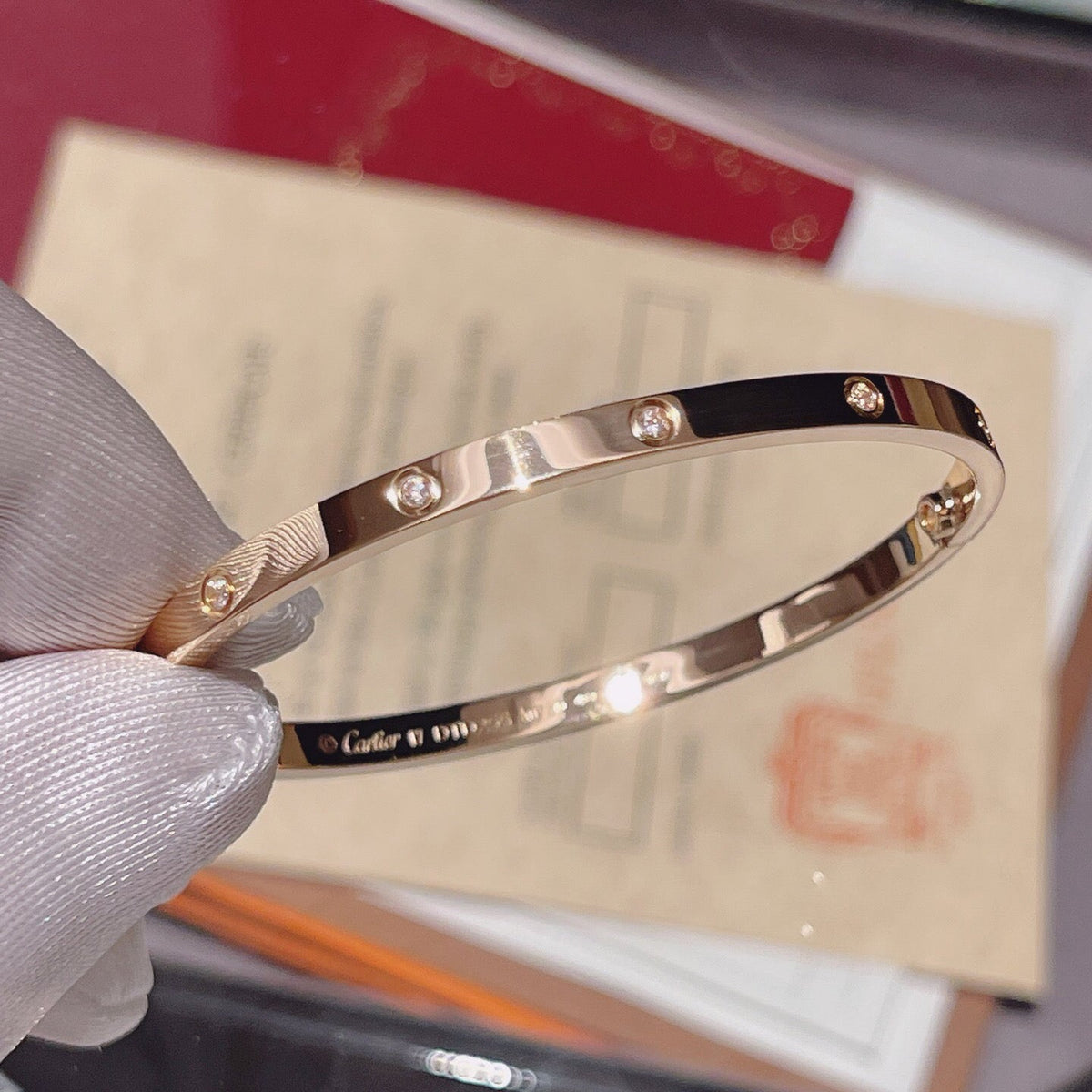 [Marins]LOVE BRACELET 3.65MM 10 DIAMONDS