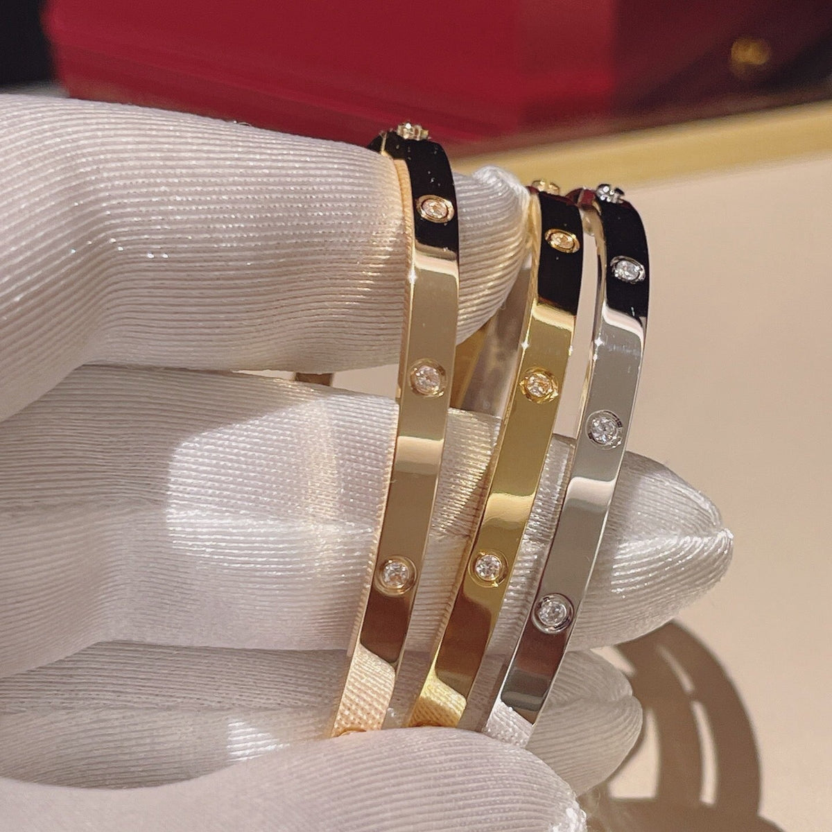[Marins]LOVE BRACELET 3.65MM 10 DIAMONDS