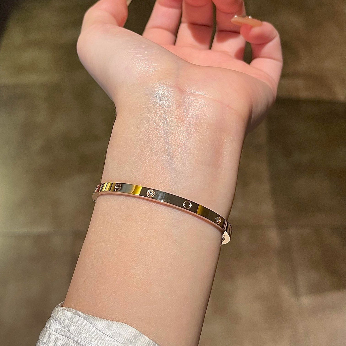 [Marins]LOVE BRACELET 3.65MM 6 DIAMONDS