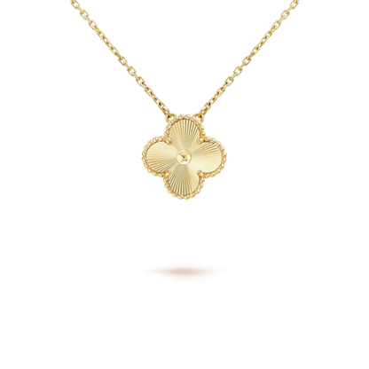 [Marins]CLOVER 15MM LASER NECKLACE