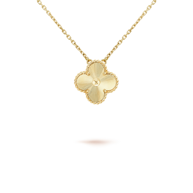 [Marins]CLOVER 15MM LASER NECKLACE AND BOX