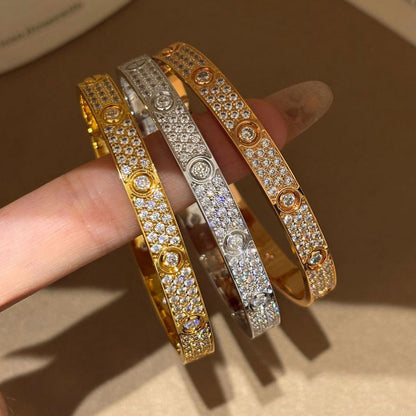 [Marins]LOVE BRACELET 6.1MM DIAMOND-PAVED 10 BIG DIAMONDS