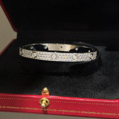 [Marins]LOVE BRACELET 6.1MM DIAMOND-PAVED 10 BIG DIAMONDS