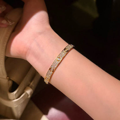 [Marins]LOVE BRACELET 6.1MM DIAMOND-PAVED 10 BIG DIAMONDS