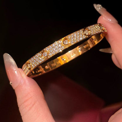 [Marins]LOVE BRACELET 6.1MM DIAMOND-PAVED 10 BIG DIAMONDS