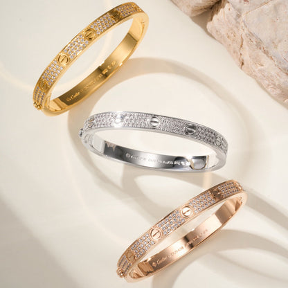 [Marins]LOVE BRACELET 6.1MM DIAMOND-PAVED