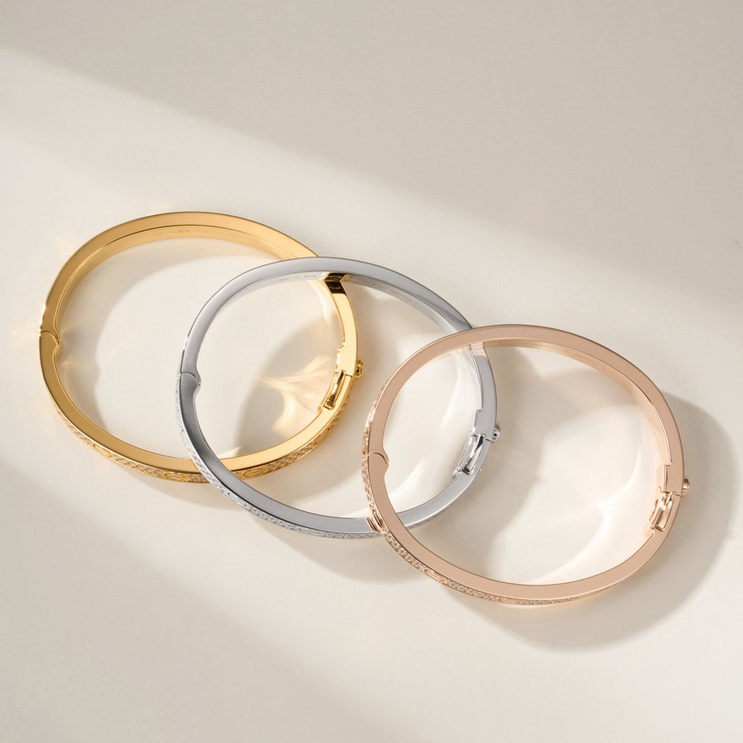 [Marins]LOVE BRACELET 6.1MM DIAMOND-PAVED