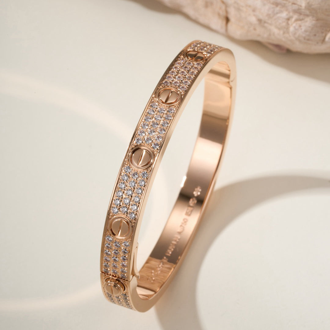 [Marins]LOVE BRACELET 6.1MM DIAMOND-PAVED