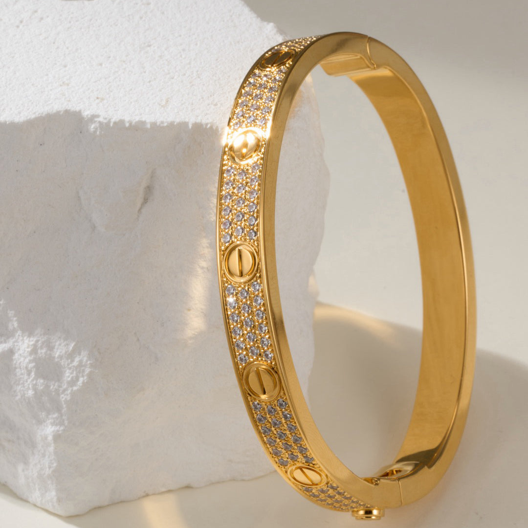 [Marins]LOVE BRACELET 6.1MM DIAMOND-PAVED