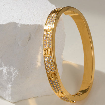 [Marins]LOVE BRACELET 6.1MM DIAMOND-PAVED