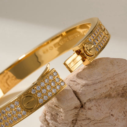 [Marins]LOVE BRACELET 6.1MM DIAMOND-PAVED