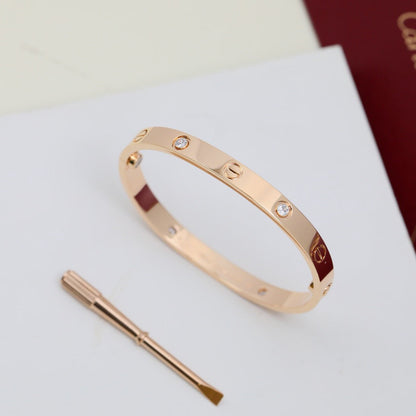 [Marins]LOVE BRACELET 6.1MM 4 DIAMONDS