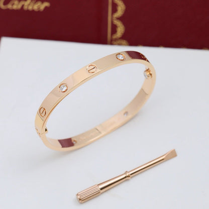 [Marins]LOVE BRACELET 6.1MM 4 DIAMONDS
