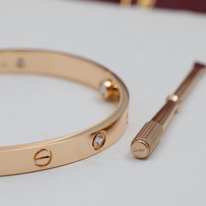 [Marins]LOVE BRACELET 6.1MM 4 DIAMONDS