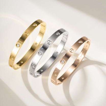 [Marins]LOVE BRACELET 6.1MM 4 DIAMONDS