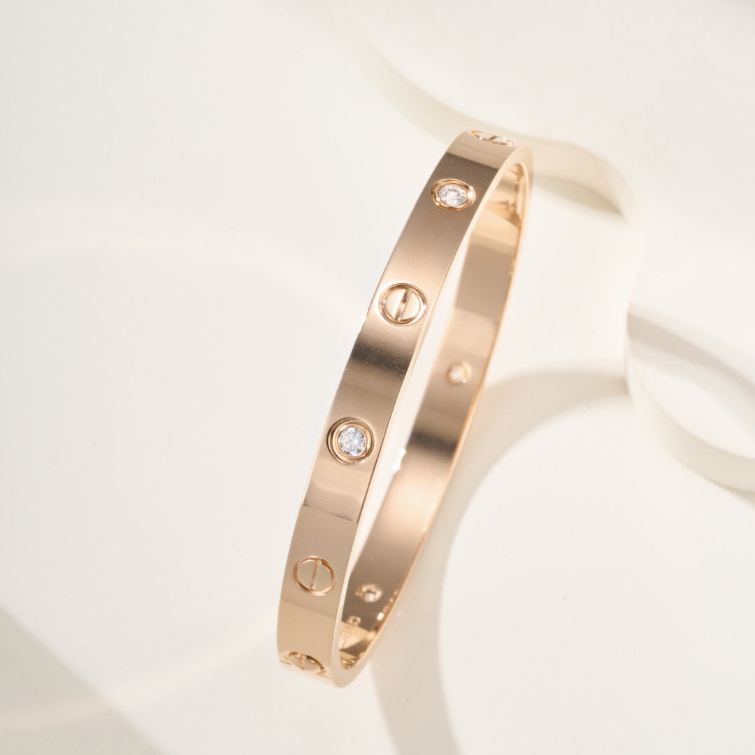 [Marins]LOVE BRACELET 6.1MM 4 DIAMONDS