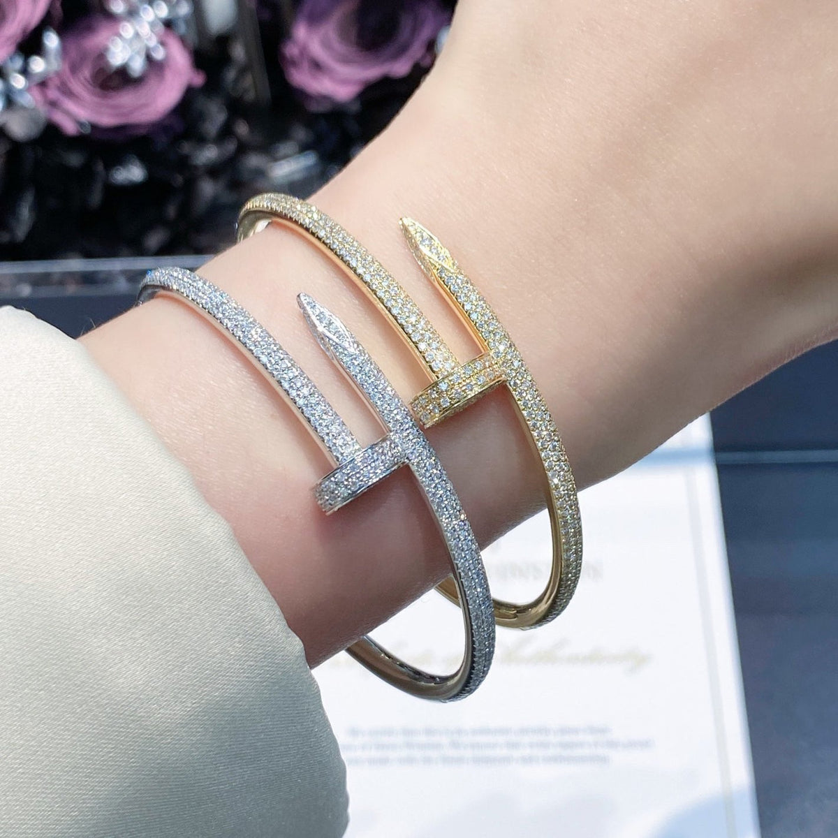 [Marins]JUSTE BRACELET 3.5MM ALL DIAMONDS