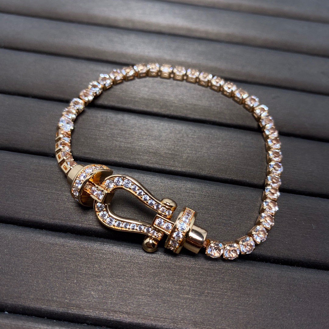 [Marins]FORCE  HORSESHOE  DIAMOND TENNIS BRACELET